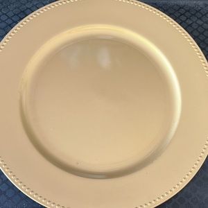 Gold charger plates